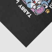 Halloween Tabby Cat – Witch Hat & Potion Art Seidenpapier (Ausschnitt)