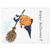 Halloween Tablecloth Hexenkürbis Tischdecke (Vorderseite (Horizontal))
