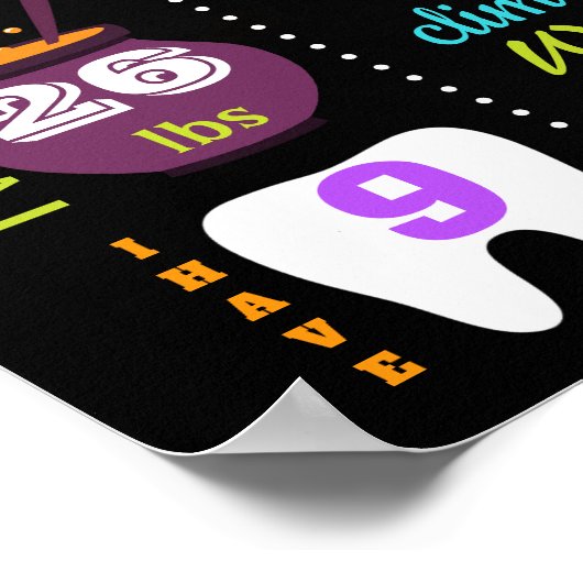 Halloween-Tafelschild Poster (Ecke)