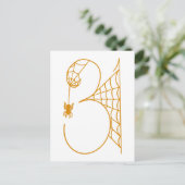 Halloween-Tag 31 Spinnennetze Postkarte (Stehend Vorderseite)