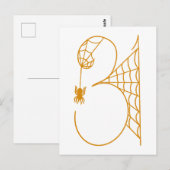 Halloween-Tag 31 Spinnennetze Postkarte (Vorne/Hinten)