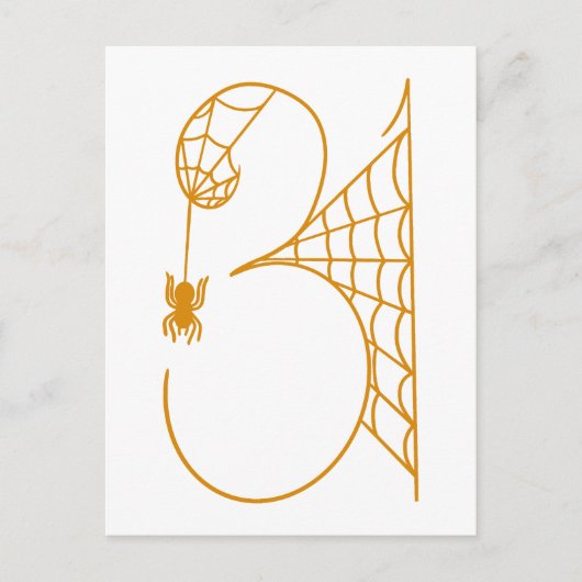 Halloween-Tag 31 Spinnennetze Postkarte (Vorderseite)