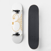 Halloween-Tag 31 Spinnennetze Skateboard (Vorderseite)