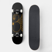 Halloween Tag 31 Spinnennetze Skateboard (Vorderseite)
