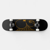 Halloween Tag 31 Spinnennetze Skateboard (Horizontal)
