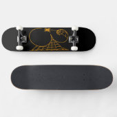 Halloween Tag 31 Spinnennetze Skateboard (Horizontal)