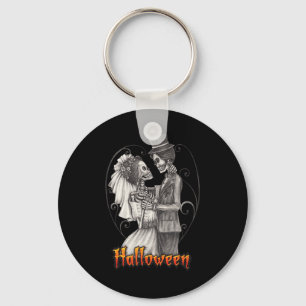 Halloween-Tag im Oktober - Braut und Bräutigam Schlüsselanhänger