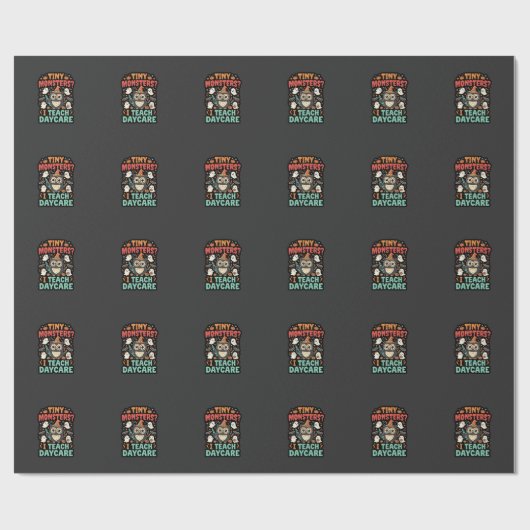 Halloween Tagesmutter Winzige Monster Geschenkpapier (Flach)