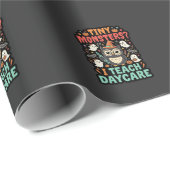 Halloween Tagesmutter Winzige Monster Geschenkpapier (Rolleneckpunkt)