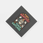 Halloween Tagesmutter Winzige Monster Serviette (Ecke)