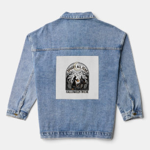Halloween Tägliches Shirt Gruseliges Ganzjahresdes Jeansjacke