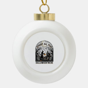 Halloween Tägliches Shirt Gruseliges Ganzjahresdes Keramik Kugel-Ornament