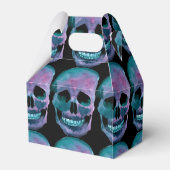 Halloween Take Out Gefallen Box - Skull Design Geschenkschachtel (Rückseite)