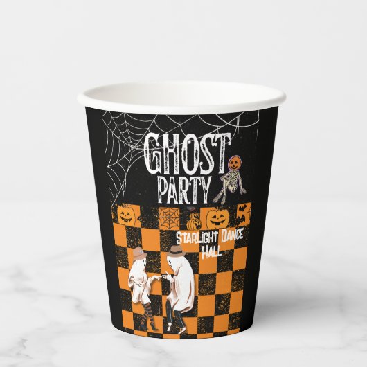 HALLOWEEN TANCE PAPPBECHER (Vorderseite)