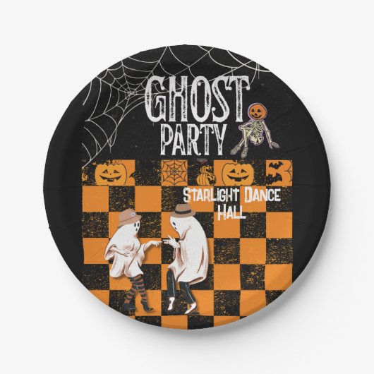 HALLOWEEN TANCE PAPPTELLER (Vorderseite)