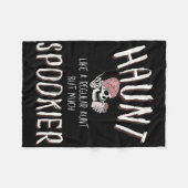 Halloween Tante Shirt Fleecedecke (Vorderseite (Horizontal))