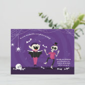 Halloween-Tanz-Party Einladung (Stehend Vorderseite)