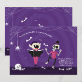 Halloween-Tanz-Party Einladung (Vorne/Hinten)