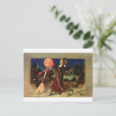 Halloween-Tanz Postkarte (Stehend Vorderseite)