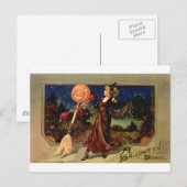 Halloween-Tanz Postkarte (Vorne/Hinten)