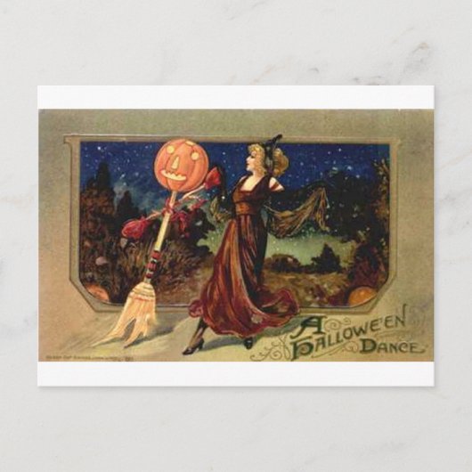Halloween-Tanz Postkarte (Vorderseite)
