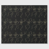 Halloween tanzende Skelette Geschenkpapier (Flach)