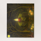 Halloween-Tanzenhexepuzzlespiel Puzzle (Vertikal)