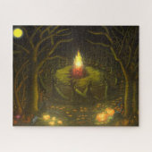 Halloween-Tanzenhexepuzzlespiel Puzzle (Horizontal)