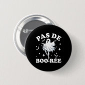 Halloween Tanzlehrer Pas De Boo-rée TanzGho Button (Vorne & Hinten)