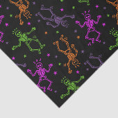 Halloween-Tanzskelette Seidenpapier (Ausschnitt)