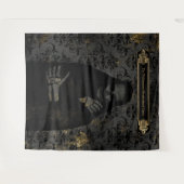 Halloween | Tapestry | Grimischer Sensenmann Wandteppich (Vorderseite (Horizontal))