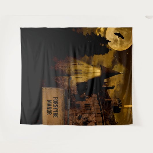 Halloween | Tapestry | Spuk Manor Wandteppich (Vorderseite (Horizontal))