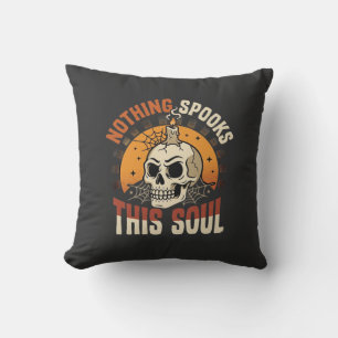Halloween Tapferer Skelett Nacht Kissen