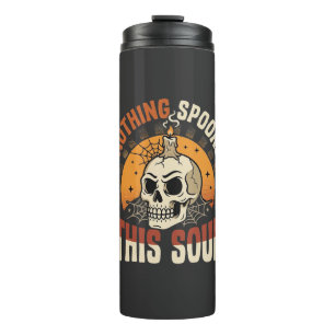 Halloween Tapferer Skelett Nacht Thermosbecher