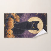 Halloween-Tarot-Karte mit schwarzer Katze Handtuch (Handtuch)