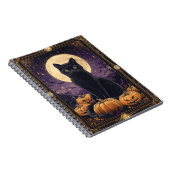 Halloween-Tarot-Karte mit schwarzer Katze Notizblock (Rechte Seite)