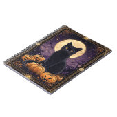 Halloween-Tarot-Karte mit schwarzer Katze Notizblock (Linke Seite)