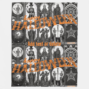 Halloween Tarot Orange Cosplay Spooktacular Party Fleecedecke