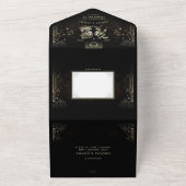 Halloween Tarot "Together with" Wedding MENU All In One Einladung (Außenbereich)