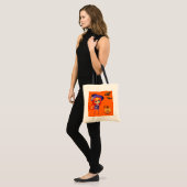 Halloween-Tasche-Mädchen-Hexe Tragetasche (Vorderseite (Model))