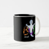 Halloween Tasse 3D Bonbons BOO Geist (VorderseiteRechts)