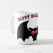 Halloween-Tasse/Bat Kaffeetasse (Vorderseite Links)