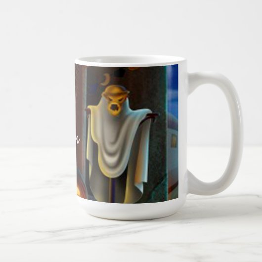 Halloween Tasse/Geist und Pumpkins Kaffeetasse (Rechts)