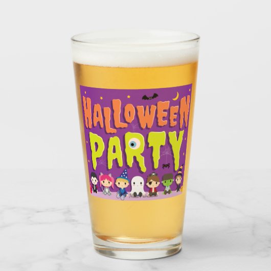Halloween-Tasse Glas (Vorne (Gefüllt))