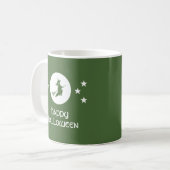 Halloween-Tasse, grün Kaffeetasse (Vorderseite Links)