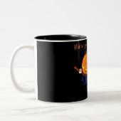 Halloween Tasse Hexenkürbis mit Broom (Links)