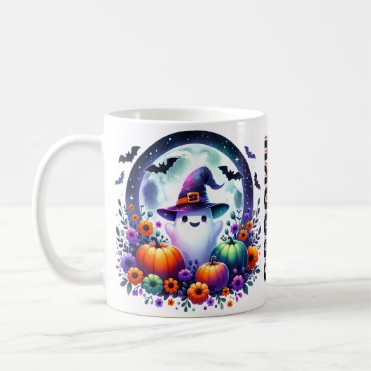 Halloween-Tasse mit Niedlichem Geist Kaffeetasse (Links)