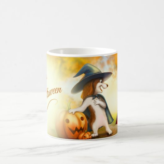 Halloween-Tasse mit süßen Tieren Kaffeetasse (Mittel)