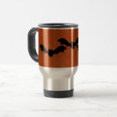 Halloween-Tasse, Orange Reisebecher (Vorderseite Links)