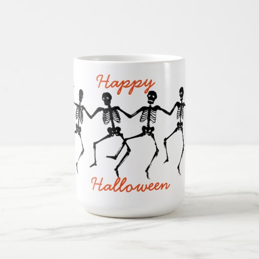 Halloween-Tasse/Skelette Kaffeetasse (Mittel)